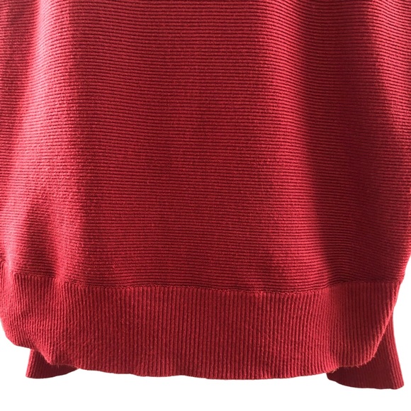 New York & Company Women’s Boatneck Rayon/Nylon Loose Fitting Sweater, Rust Sz S - Picture 10 of 13